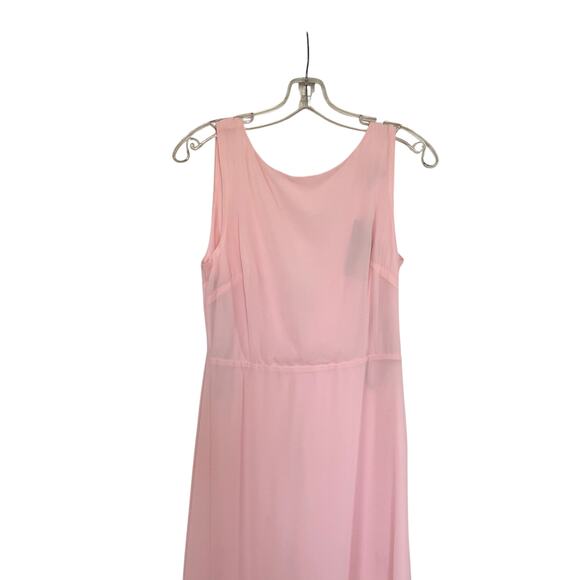 TFNC London Whisper Pink Eliana Sleeveless Bridesmaid Maxi Dress Size 10 NWT - Picture 3 of 10